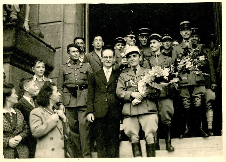 Visite du Commandant Marey - 19 septembre 1944