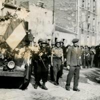 Inhumation de combattants tués à Neaux le 18 Aout 1944